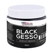 Usado, U.S. Art Supply Black Gesso acrílico médio, banheira de 500 ml comprar usado  Enviando para Brazil