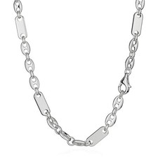 Collier 60cm Exquisite Kaffeebohnenkette 925 Silber 5,8mm breit Silberkette comprar usado  Enviando para Brazil