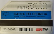 Scheda carta telefonica usato  Villalba