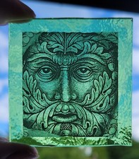 Stained glass green for sale  BATTLE