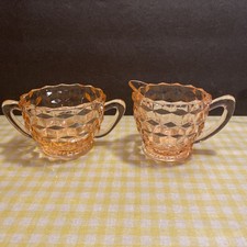 pink creamer set sugar for sale  Philadelphia