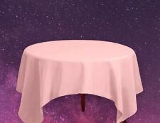 Toalha de mesa 70”x70” quadrada 100% poliéster rosa - Nunca usada comprar usado  Enviando para Brazil