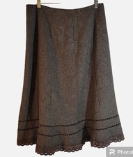 Saia East 5th A Line 8 marrom bainha de crochê Cottagecore camponesa academia outono comprar usado Saia East 5th A Line 8 marrom bainha de crochê Cottagecore camponesa academia outono comprar usado  Enviando para Brazil