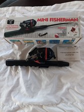Mini vara/carretel de pesca vintage de pescador K-Tel EUA 1990 novo na caixa comprar usado  Enviando para Brazil