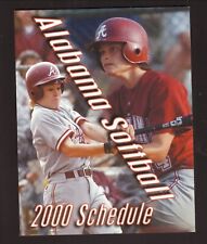 Alabama Crimson Tide--2000 Softball Schedule--SEC comprar usado  Enviando para Brazil