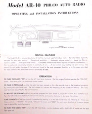 1941 – Philco modelo AR-10 instruções de instalação de rádio automático – 4 páginas, usado comprar usado  Enviando para Brazil