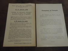 Tract algerie francaise d'occasion  Bonnétable