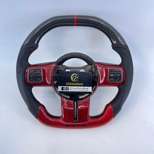 Volante de fibra de carbono real Dodge SRT8/Jeep Grand Cherokee 2012-2014 comprar usado  Enviando para Brazil
