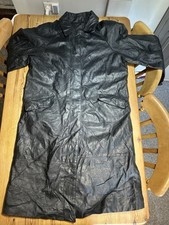 Vintage leather trench for sale  BURY ST. EDMUNDS
