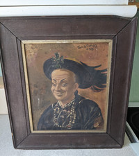 Antique framed oil for sale  FOCHABERS