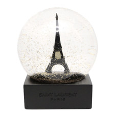 Globo de Neve Torre Eiffel Saint Laurent Preto e Dourado Raro Limitado Usado JAPÃO comprar usado  Enviando para Brazil