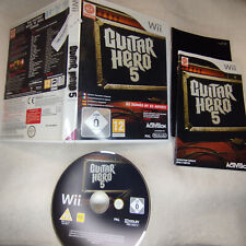 1701 - JEU NINTENDO WII * GUITAR HERO 5 * VERSION PAL, usado comprar usado  Enviando para Brazil