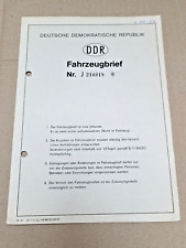 Kfz brief kraftfahrzeugbrief gebraucht kaufen  Wernigerode