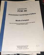 Lexicon pcm80 mode d'occasion  Champigny-sur-Marne