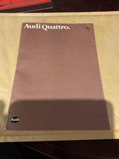 Audi quattro brochure for sale  ST. ANDREWS