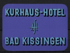 Kofferaufkleber bad kissingen gebraucht kaufen  Berlin
