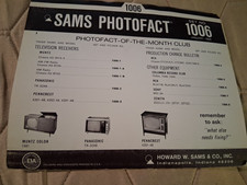 Vintage sams photofact for sale  Nuevo