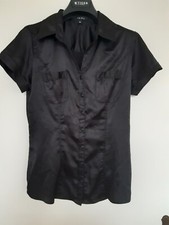 Amisu satinbluse schwarz gebraucht kaufen  Berlin