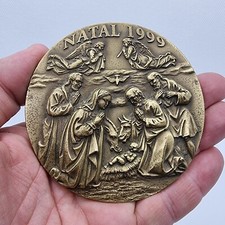 Medalha de Bronze / Presépio / Sagrada Família / Natal 1999 comprar usado Medalha de Bronze / Presépio / Sagrada Família / Natal 1999 comprar usado  Enviando para Brazil