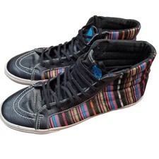 Tênis Vans Sk8-Hi Masculino Tamanho 9 Top Alto Tecido de Skate Couro Casual, usado comprar usado  Enviando para Brazil