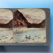 Grand Canyon Az Stereoview C1903 foto real América colorida vitoriana feminina comprar usado  Enviando para Brazil