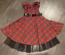 Red tartan vintage for sale  EDINBURGH