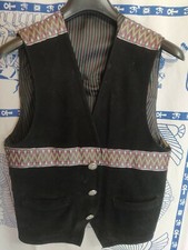 Gilet pelle nero usato  Venezia