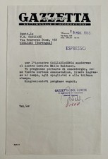 Lettera gazzetta del usato  Magenta