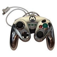 Controle Nintendo PDP Wii U Metal Mario Fight Pad com Fio Cromado Prata Funciona comprar usado  Enviando para Brazil