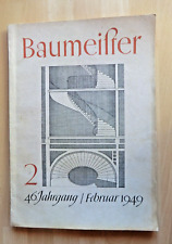 Zeitschrift baumeister 1949 gebraucht kaufen  Könnern