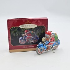 Enfeite de motocicleta vintage 1999 Hallmark Keepsake Merry comprar usado  Enviando para Brazil
