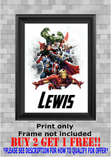 Personalised marvel avengers for sale  NOTTINGHAM
