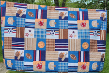 Quilted sports theme for sale  Nescopeck
