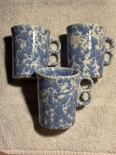 Usado, 2 canecas Bennington Vermont MORNING GLORY BLUE AGATE cabo gatilho 1340 DG comprar usado  Enviando para Brazil