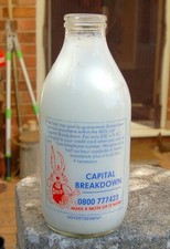 Milk bottle lovely for sale Milk bottle lovely for sale  MALVERN