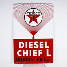 Placa de bomba de gasolina Texaco Diesel Chief L porcelana diesel 1947 comprar usado  Enviando para Brazil