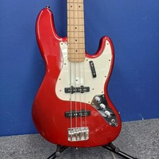 SQUIER JAZZ BASS Usado Corpo de Choupo Gola de Bordo Escala de Bordo Vermelha com Estojo Macio comprar usado  Enviando para Brazil