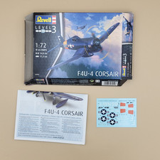 F4U-4 Corsair Revell 03955 Model Kit Scale 1/72 (Only box + Decals) comprar usado  Enviando para Brazil