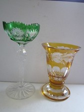 vintage bohemian glass for sale  BROMSGROVE