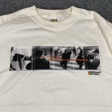 Usado, Camiseta promocional vintage 2002 Microsoft Project Server. Missão Realizar o Impossível comprar usado  Enviando para Brazil