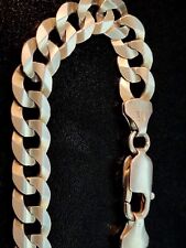 Collar de eslabones cubanos de plata de ley 22" Italia  segunda mano  Embacar hacia Argentina