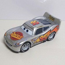 Disney Pixar Mattel Cars prata relâmpago metálico McQueen fundido 1:55 comprar usado  Enviando para Brazil