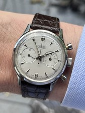 1960s Vintage Chronograph 37mm Steel JAQUET By Excelsior Park cal. 4-68 Like New comprar usado  Enviando para Brazil