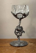 Vintage pewter crystal for sale  Manchester