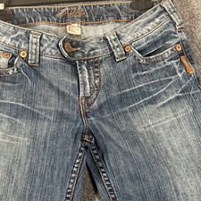Usado, Jeans prata terça-feira bootcut cintura baixa jeans desgastado 29/31 ocidental Y2K comprar usado  Enviando para Brazil