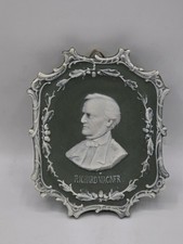 Antigua placa de pared camafeo de bisque Richard Wagner bisque de jaspe y padre alemán Shafer & Father segunda mano  Embacar hacia Mexico