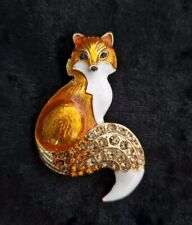 Enamel orange fox for sale  PUDSEY