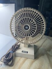 Usado, Ventilador de cabeceira elétrico vintage Lakewood 2 velocidades mesa 6" funciona! #600 com inclinação comprar usado  Enviando para Brazil