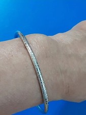 Silver plated bangle for sale  Los Angeles