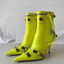 Bota de inverno sexy altura do joelho 2023 salto super alto fino retrô legal sapato feminino comprar usado  Enviando para Brazil